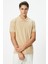 Bej Koton Polo Yaka T-Shirt 1