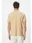 Bej Koton Polo Yaka T-Shirt 4