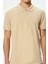 Bej Koton Polo Yaka T-Shirt 5