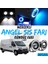 Fiat Ducato Uyumlu Üniversal Mercekli Angel Sis Farı Metal Su Geçirmez 76 mm Buz Mavi Halkalı Gündüz Farı Angel Eyes 2 Adet 1