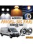 ŞüsCarOto Aksesuar Fiat Ducato Uyumlu Üniversal Mercekli Angel Sis Farı Metal Su Geçirmez 76 mm Turuncu Halkalı Gündüz Farı Angel Eyes 2 Adet 1