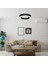 Simit Linear Yuvarlak Modern LED Avize Simit Lineer Halka Armatür 60CM 2
