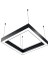 Kare Linear Modern LED Avize Simit Lineer Armatür 60CM 1