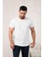 Bisiklet Yaka Önü Baskılı Pamuklu Basic Regular Fit T-Shirt 1
