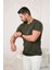 Bisiklet Yaka Önü Baskılı Pamuklu Basic Regular Fit T-Shirt 3