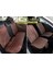 Premium Cepli Ortopedik Oto Koltuk Minder Seti - Koltuk Kılıfı - Ön ve Arka Koltuk Tam Set - Porsche Kahvesi 2