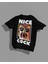 Nıce Cock Sırt Baskılı Yüksek Kalite Kompakt Unisex Oversize T-Shirt 1