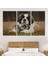 St. Bernard Köpek ve Yavru Kediler Dekoratif Kanvas Tablo 1124 3