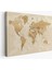 Dünya Haritası Dekoratif Kanvas Tablo 1086 1