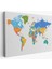 Dünya Haritası Dekoratif Kanvas Tablo 1103 1