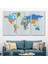 Dünya Haritası Dekoratif Kanvas Tablo 1103 3