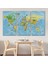 Dünya Haritası Kanvas Tablo Son Derece Detaylı Dekoratif OKYANUSLU-1992 3