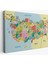 Türkiye Haritası Kanvas Tablo Il ve Ilçeli Ayrıntılı Eğitici Komşulu Tablo 3012 1