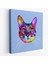 Renkli Kedi Kafası Dekoratif Kanvas TABLO-5815 1