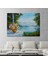 Yaz Deniz Manzarası Yağlıboya Görünüm Dekoratif Kanvas Duvar TABLOSU-3498 2