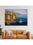 Yunanistan Harbor View Manzaralı Yağlıboya Görünüm Dekoratif Kanvas Duvar TABLOSU-3532 2