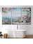 Okyanus Manzaralı Yağlıboya Görünüm Dekoratif Kanvas Duvar TABLOSU-3509 3
