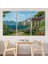 Italya Deniz Manzaralı Yağlıboya Görünüm Dekoratif Kanvas Duvar TABLOSU-3576 3