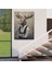 Geyik Kafalı Insan Kanvas TABLO-4984 4