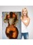 Violin Kadın Kanvas Duvar Tablosu, Kadın Keman Sanatı, Suluboya TUVAL-5229 3