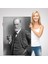 Sigmund Freud Elinde Puro ile Siyah Beyaz Fotoğrafı Kanvas TABLO-5238 3
