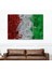Italya Bayrağı Kanvas Duvar Tablo, Ev ve Ofis Dekoru, Spor Kulübü, Bar DEKORU-5402 2