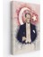 Mustafa Kemal Atatürk ve Türk Bayrağı Suluboya Görünümlü Dekoratif Kanvas Tablo-Cy-76 1