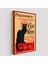 Siyah Kedi Tablosu - Le Chat Noir Theophile STEINLEN-6431 1