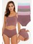 Kadın Fitilli Soft Renkler 5'li Yüksek Bel Külot Set - KTS3054 1
