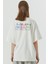 Toxic People Oversize T-Shirt Kadın - Ekru 2