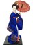 12 "japon Geyşa Oryantal Heykelciği Dekorasyon Için Mavi (Yurt Dışından) 3