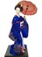 12 "japon Geyşa Oryantal Heykelciği Dekorasyon Için Mavi (Yurt Dışından) 4
