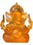 Ganesha Heykeli Fil Buddha Heykeliı Reçine Heykel Süsleri Turuncu 7.6x7.5x8.5cm (Yurt Dışından) 2