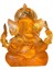Ganesha Heykeli Fil Buddha Heykeliı Reçine Heykel Süsleri Turuncu 7.6x7.5x8.5cm (Yurt Dışından) 4