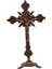 Ayakta Duran Haç 10 Inç Metal Masa Haç Masa Üstü Şapel Ev Dekor Antika Kırmızı (Yurt Dışından) 4