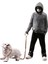 Reçine Figürinleri Soyut Insan Heykel Koleksiyonu Parti Köpekleri Heykel Gri (Yurt Dışından) 2