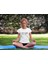 Yoga Yazı Baskılı Beyaz Kadın T-Shirt 1