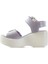 Kadın Hakiki Deri Dolgu Topuklu Comfort Günlük Sandalet (36-40) 24Y 2313101Y Z 2
