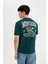 Erkek T-Shirt Koyu Yeşil C5672AX/GN650 1