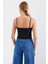 918 Ip Askılı Crop Top - Siyah 5