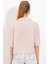 Kadın Krem Çift Düğmeli Oversize Crop Keten Ceket 0706 5