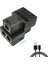 Ethernet Ayırıcı 100 Mbps RJ45 Ağ Uzatma Konektörü 1 Ila 2 Ethernet Adaptörü Internet Ağ Kablosu Genişletici (Yurt Dışından) 3