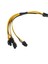 2 Adet Pcı-E 6pin Dişi 4x Pcıe 6pin Gpu Grafik Kartı Ayırıcı Güç Kablosu 6pin To 6pin Güç Uzatma Kablosu Madenci Için (Yurt Dışından) 4