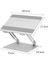 Dizüstü Bilgisayar Standı, Isı Havalandırmalı Taşınabilir Katlanabilir Ayarlanabilir Dizüstü Bilgisayar Standı, Ergonomik Bilgisayar Standı Yükseltici, 10 Inç Yuka (Yurt Dışından) 3