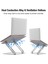Dizüstü Bilgisayar Standı, Isı Havalandırmalı Taşınabilir Katlanabilir Ayarlanabilir Dizüstü Bilgisayar Standı, Ergonomik Bilgisayar Standı Yükseltici, 10 Inç Yuka (Yurt Dışından) 4