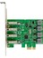 Pcı-E NEC720201 Dört Bağlantı Noktalı USB 3.0 Süper Yüksek Hızlı Genişletme Kartı 5V/3A/PORT Kendinden Güç Alan Pc Için (Yurt Dışından) 4