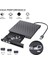Harici CD DVD Sürücüsü USB 3.0 Tip C Bağlantı Noktası Ince Taşınabilir Harici CD DVD Yazıcı Yüksek Hızlı Veri Aktarımı USB Optik Sürücüler (Yurt Dışından) 3