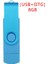 Flash Disk, Oksitlenmiş Klips (Usb+Otg) 3.0 8gb Android Cihaz/pc/tablet/(Mavi) Için Flash Bellek U Disk (Yurt Dışından) 5