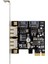 Pcı-E X1 ASM1061 Sata 3.0 Genişletme Kartı 2 Kanallı Sata 6g Sabit Sürücü Dönüştürme Kartı (Yurt Dışından) 1