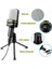 Yayın, Sohbet, Video Konferansı Için Tripod Standlı Kondenser Mikrofon Profesyonel Kayıt Mikrofonu, (Yurt Dışından) 4